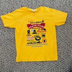 Yellow Kids Iowa State Fair T-Shirt Youth Small